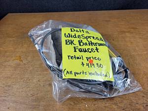 Delta Widespread Black Bathroom Faucet - Complete per seller