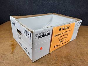 Unused Kohler Undermount Ceramic Sink - Part No. 2214-G-0 - NO SHIPPING
