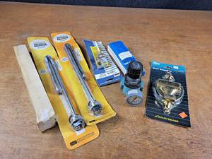 Lot of HVAC Parts, Regulator and Solid Brass Door Knocker