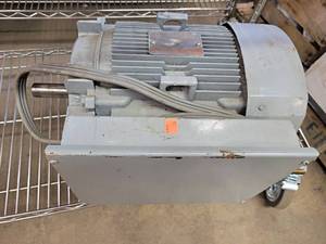 GE Farm Duty 5HP Electric Motor - 1740 RPM, 230V 1PH 215T Frame - New Bearings and Runs smooth per seller