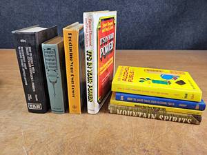 Lot of Vintage Technical Books - How to make your own fuel, Produce your own power and more