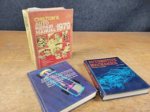 Chiltons 1979 Repair Manual and (2) Automotive Mechanics Books