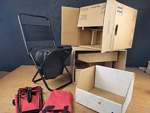 Folding Chair, Parts Bins and More