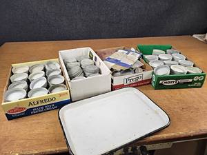 HUGE Lot of Antique ZINC Canning Lids - Over 100