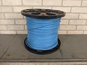 12awg Stranded Copper Wire (Light Blue) - Unknown Length - Weighs 60.8 LBS