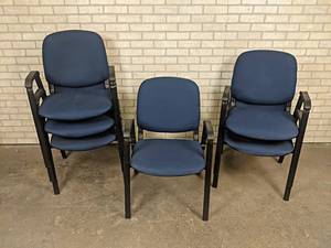 Lot of (6) Stackable Waiting Room Chairs - Look to be unused - Nice Condition - NO SHIPPING