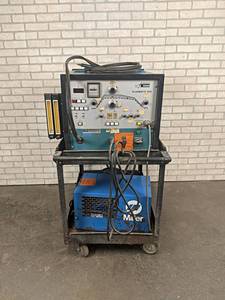 Secheron Plasmafix 50E Plasma Welder w Miller Cooler - 3ph - Untested - Includes Rolling Cart and Accessories - NO SHIPPING