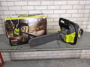 RYOBI RY3714 14 Gas Chain Saw - Tested and Works - NO SHIPPING
