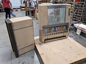 lot 766 image: Vintage Candy Vending Machine - Overall about 60 x 34 x 11 - NO SHIPPING