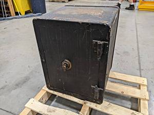 lot 776 image: Sealed Safe - Measures about 18 x 19-12 x 23 - VERY HEAVY - NO SHIPPING