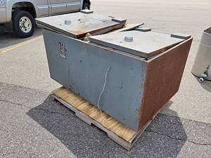 lot 914 image: Large Diebold Safe - Originally from 1st National Bank in Mankato - Unknown Combination - 2000 LBS  - Overall about 57 x 36 x 28 - NO SHIPPING