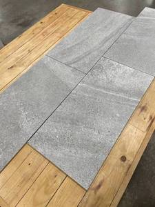 164 Sq Ft Sichenia Lecave Limestone&nbspGrigio&nbsp12 x 24 Italian Porcelain Floor Tile