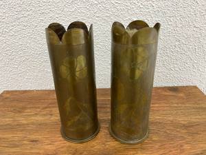 Pair of Trench Art Pieces 1917