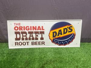 Original Dads Draft Rootbeer Metal Sign