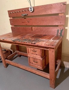 lot 255 image: Wooden Workbench