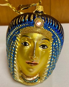 lot 352 image: Egyptian Head by Komozja Christmas Ornament- Polonaise Collection Ornament