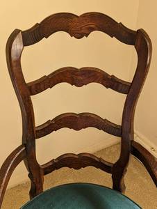 lot 56 image: Vintage Ladder Back Armchair