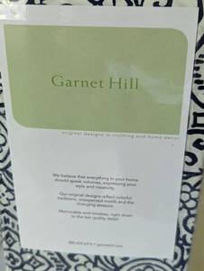 lot 131 image: New Garnet Hill Navy Queen Size Bedding