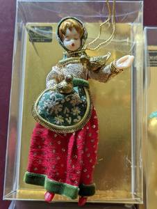 lot 146 image: Vintage Koestel Wax Ornaments including Sandman, Shepherd 2, Cinderella and Princess
