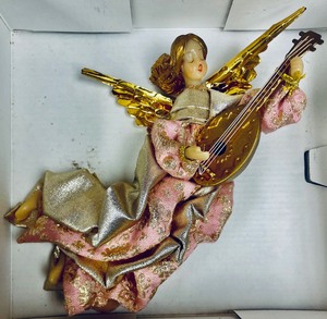 lot 155 image: 3 Koestel Wax Angel Ornaments made in West Germany