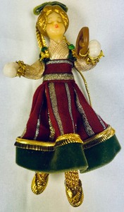 lot 158 image: 4 Koestel Wax Ornaments made in West Germany