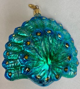 lot 359 image: Christopher Radko Pretty as a Peacock Ornament