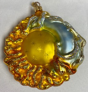 lot 357 image: Christopher Radko Brother Sun and Sister Moon Ornament