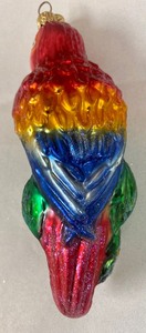 lot 368 image: Christopher Radko Colorful Parrot Ornament