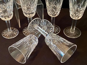 lot 120 image: Seven Petite Waterford Stemware Pieces of Seven Waterford Cordials