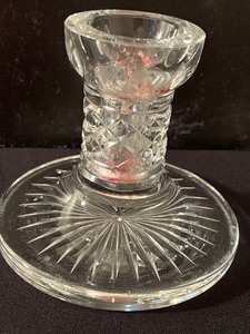 lot 435 image: Pair of 4 Waterford Candle Holders
