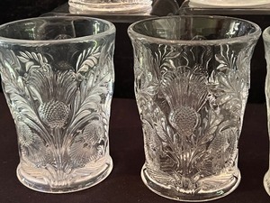 lot 396 image: Set of Five Mosser Thistle Tumblers