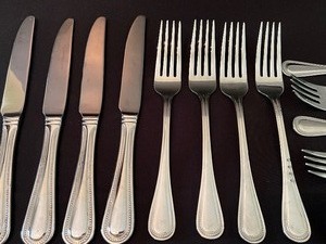 lot 397 image: Wallace Stainless Flatware Service for Four