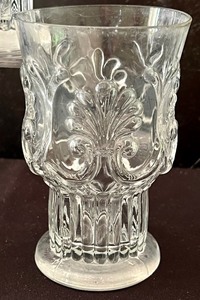 lot 391 image: Set of Five Pilgrim Pressed Glass Tumblers
