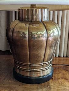 lot 425 image: Vintage Frederick Cooper Brass Table Lamp
