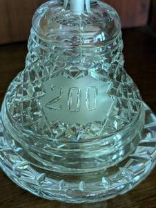 lot 438B image: Waterford Crystal Bicentennial Bell