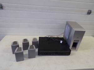 Surround Sound Amplifier with Speakers
