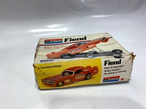 Fiend Dodge Charger Funny Car Model Kit and Misc. parts and Model Kit instructions
