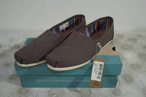 lot 94 image: NEW Toms Alpargata Ash Canvas Shoes - Womens 7