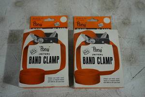 lot 101 image: Vintage Pony Miter Band Clamps
