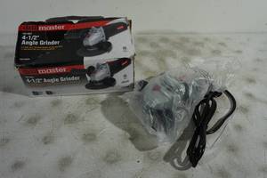 lot 109 image: NEW Drill Master 4-12 Corded Angle Grinder