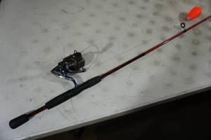 lot 128 image: Shakespeare Navigator Fishing Rod with Pflueger President Spinning Reel