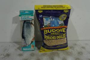 lot 172 image: Budgie Seed Bird Food, Plus Cat Toy