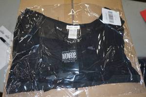 lot 213 image: 165 Monroe and Main Black Sheer Tops - All XL