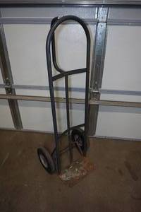 lot 215 image: Milwaukee 600 Lb Capacity 2 Wheel Dolly - Solid Tires