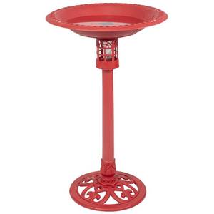 lot 23 image: NEW Sun-Ray Beacon Point Solar Lighted Bird Bath