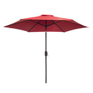 lot 26 image: 9 Market Patio Umbrella - Red
