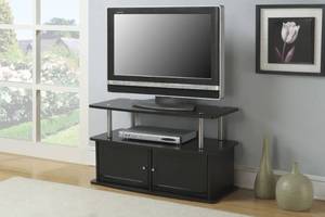 lot 207 image: Convenience Concepts TV Stand with 2 Door Cabinet
