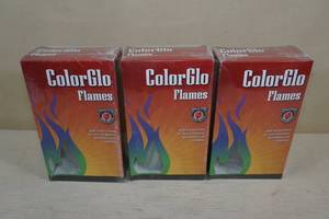 lot 14 image: 3 Boxes of ColorGlo Flames