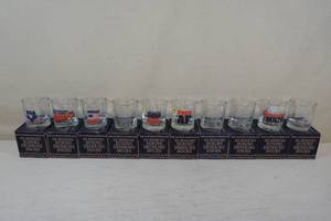 lot 90 image: 10 Novelty Whiskey Glasses