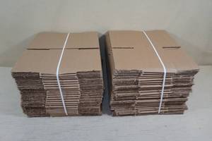lot 98 image: 50 Cardboard Shipping Boxes - 6 x 8 x 4.5